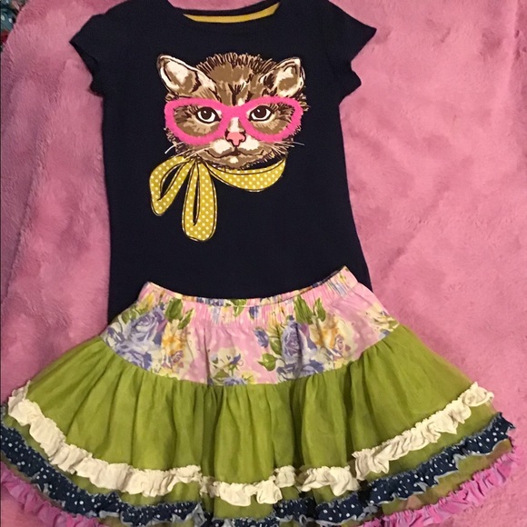 Matilda Jane Other - 🔥🔥Matilda Jane Girls Sea Salt Skirt SET   NWT